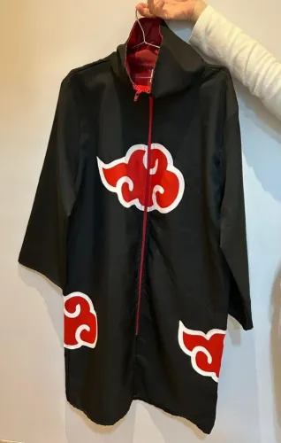 Fantasia manto Naruto akatsuki - tamanho P adulto (Usada uma vez - perfeito estado)