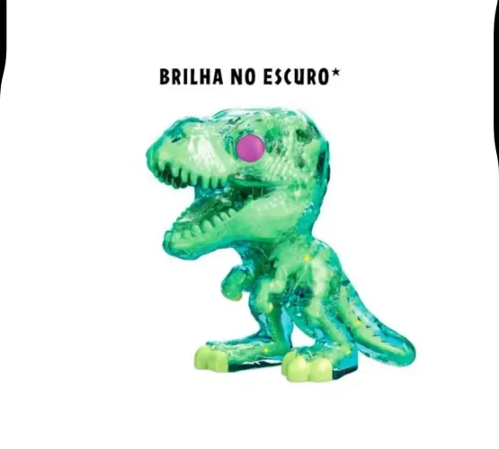 Kinder joy jurassic world TRex - Brilha no escuro