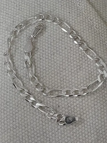 Pulseira prata modelo grumet 3x1