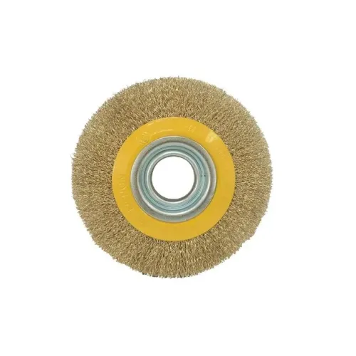 ESCOVA CIRCULAR LOTUS 6X1/2POL ONDULADA LATONADA