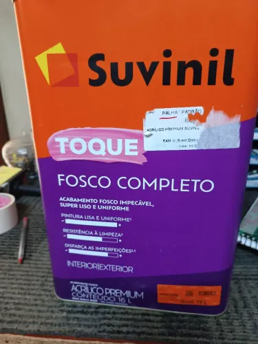 Tinta Acrílica Premium Suvinil Fosco Completo 16L palha