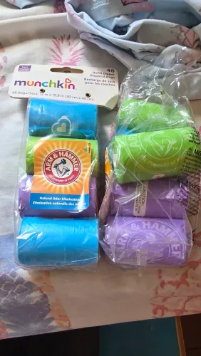 Suporte e refil de sacos para descarte de fraldas
