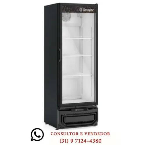 Refrigerador Expositor Gelopar Preto 410 Litros