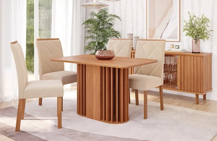 Mesa de Jantar 4 Cadeiras Sublime t443