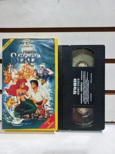 Rara 1 edição A Pequena Sereia - VHS Dublado - Clássico Disney