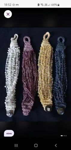Pulseiras de Crochê Artesanais