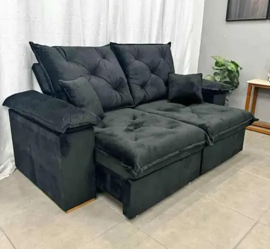Sofá Retrátil Reclinável 3 Lugares Confortável e Elegante