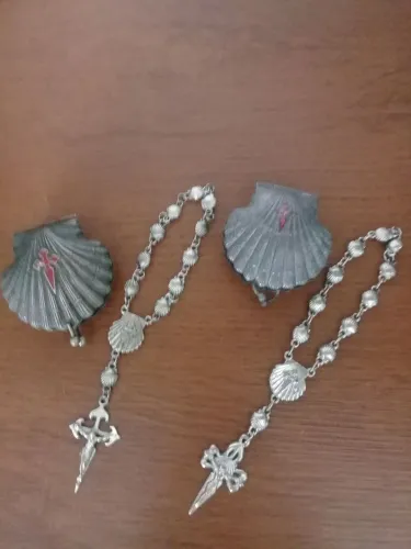 Par de Rosario Mão de Caminho Santiago