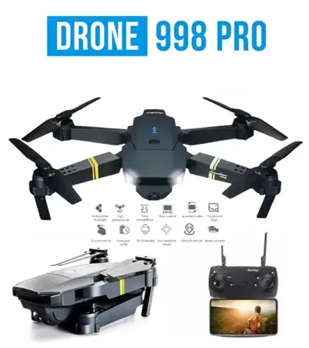 Drone 998 Pro com Camera dupla 4K Ultra Wifi 2,4 GHz
