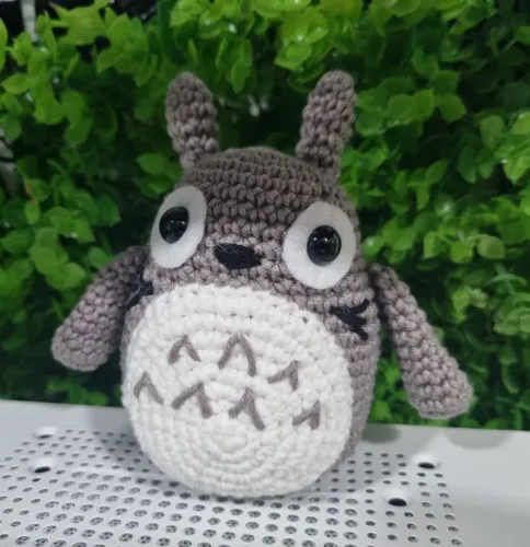 Totoro de Crochê - Decoração Encantadora