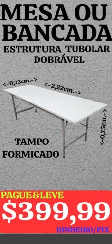 DESAPEGO!!! MESA S/ CADEIRAS, LEIAM: