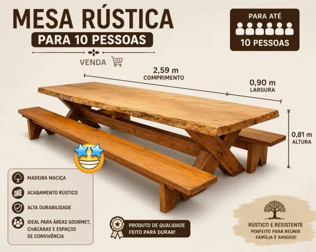 Mesa Rústica
