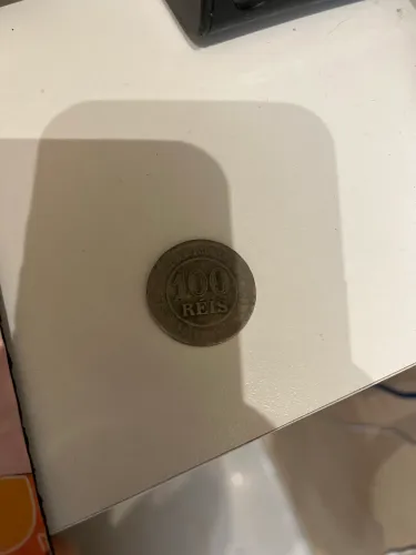 Moeda antiga 100 réis de 1893