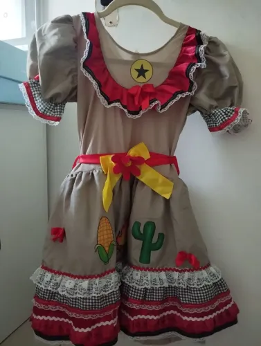 Vestido infantil caipira