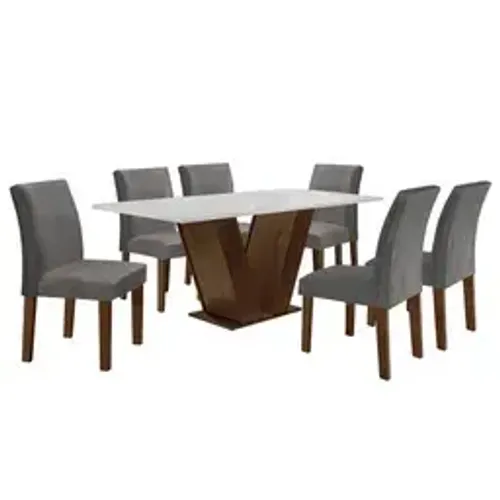 Mesa de jantar 1,70m 6 lugares