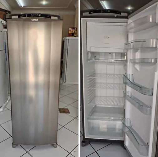 Geladeira inox 342 litros Frost Free em estado de Nova, linda demais...