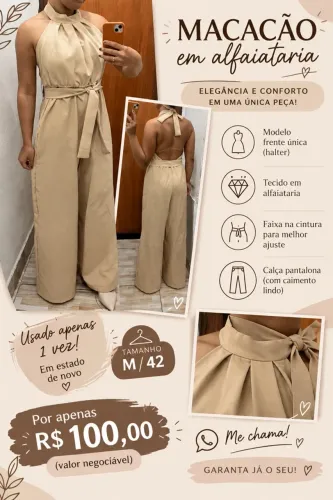 MACACÃO ALFAIATARIA NEGOCIAVEL