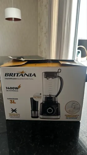 Liquidificador Britânia Fortis Turbo 1400W 3L Preto BLQ1300P