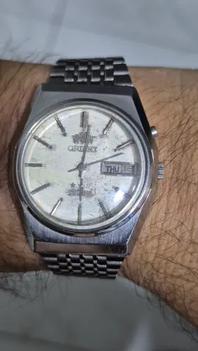 Relógio ORIENT 3 ESTRELAS  BRANCO   -   AUTOMÁTICO