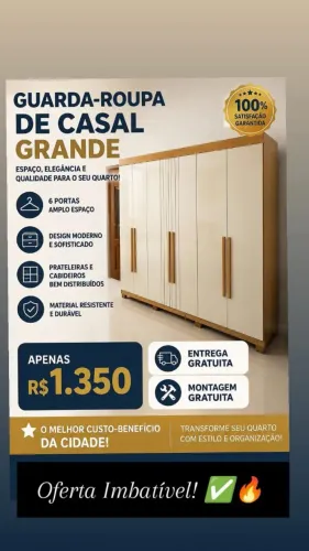 Guarda roupa de casal grande