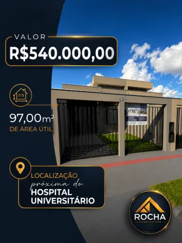 Vendo Casa Geminada de 150m² próxima do Aeroporto em Londrina