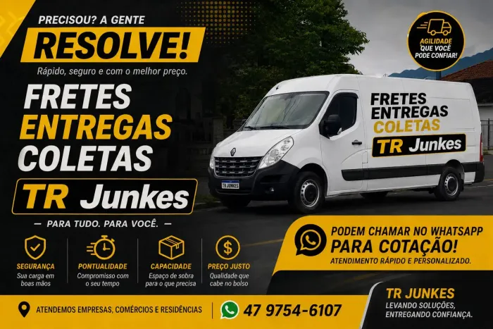 Cotação, Transporte VAN Florianópolis x Joinville 