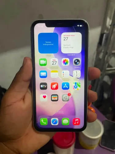 iPhone 11 64g branco seminovo todo original 