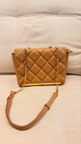 Bolsa Carmen Steffens Couro Bege