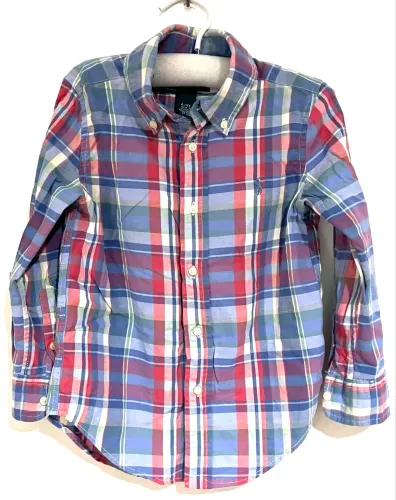Camisa xadrez menino tam 4t Ralph Lauren