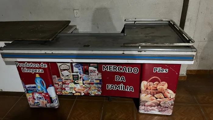 balcão caixa de mercado