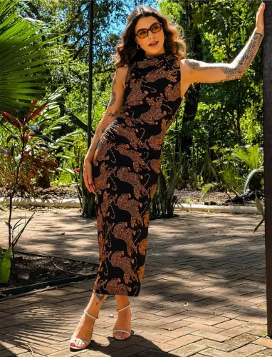 Vestido Farm novo (tag) Pantera Boho