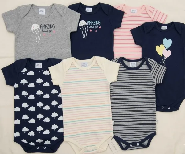 Lote Kit 14 Bodys Bebê Menina Bambini - Nunca Usado (Preço Atacado)