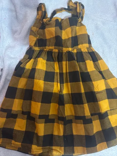 Vestido infantil xadrez