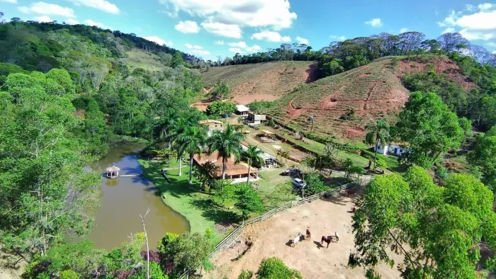 SITIO 594000m2 IGREJINHA CASA, CHALÉS AGROFLORESTA CURRAL CELEIRO PISCINA AÇUDE 