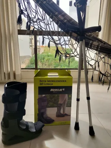 Bota Imobilizadora M1 Longa Mercur + Par de Muleta