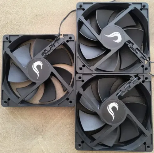 Kit 3 x Fan 120mm Rise Mode silencioso para gabinete fan cooler