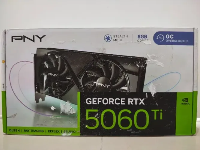 Placa de Video PNY GeForce RTX 5060 Ti Dual OC, 8GB, GDDR7, 128-bit, VCG5060T8DFXPB1-O