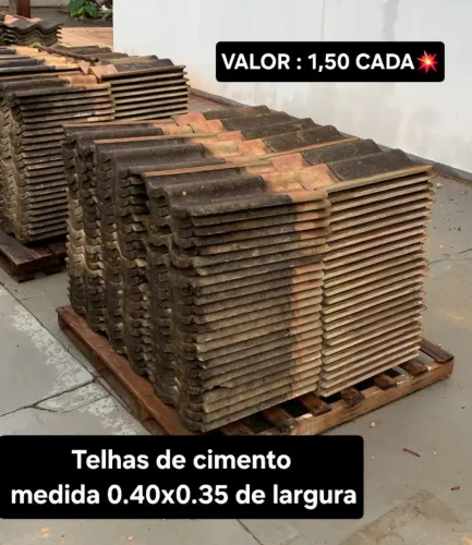 Telhas de Cimento 0.40x0.35