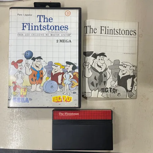 Fita Master System The Flintstones jogo vídeo game 2mega Sega Tec toy original 1991