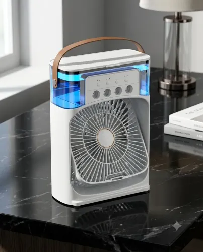 Umidificador de ar - ventilador portátil 600 ML - entrega grátis