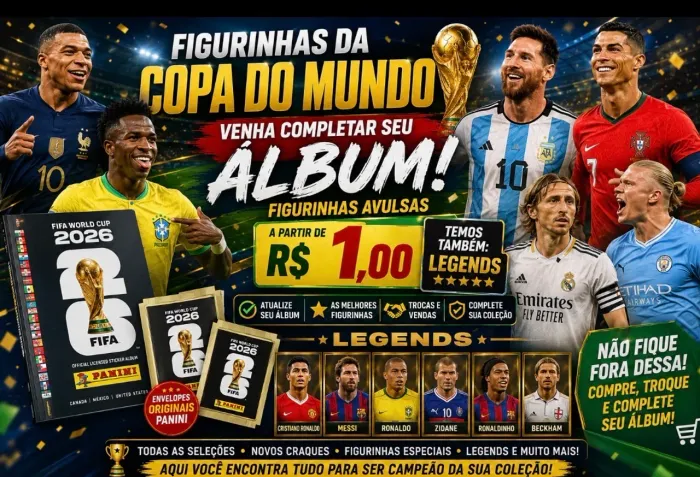 Complete seu album da copa 2026