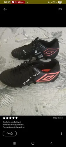 Chuteira da umbro