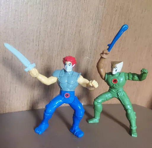Lote 2 Bonecos Thundercats McDonald's 2013 (Lion-O e Tygra) Com Acessórios