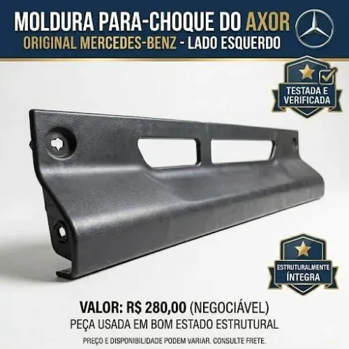 Moldura Para-choque Dianteiro Esquerdo Mercedes-Benz Axor Original (Usada)