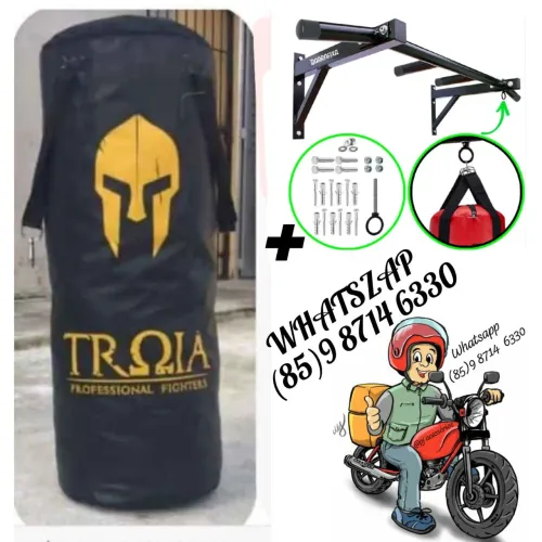 Saco de pancada profissional e barra suporte. Entrega grátis