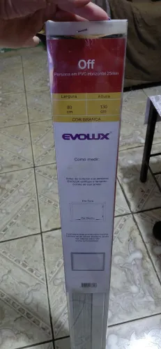 Persiana Evolux 80cmx130cm