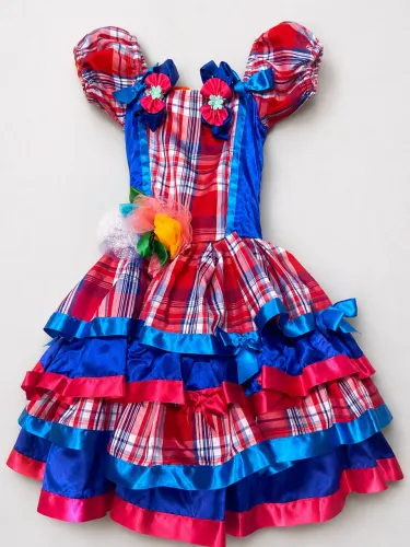 vestido festa junina infantil