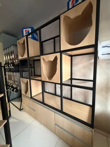 Estante / Gôndula Pet Shop em MDF - Completa, Montada e Sob Medida 