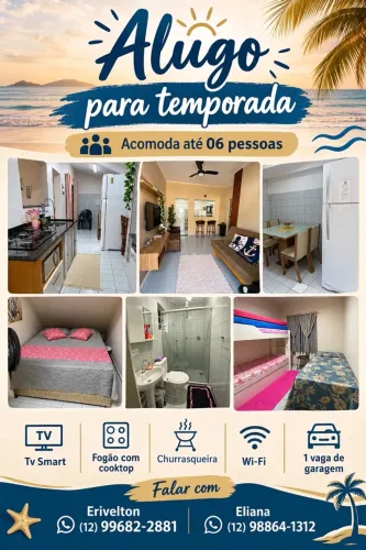 Lindo Apto temporada Praia Grande Ubatuba