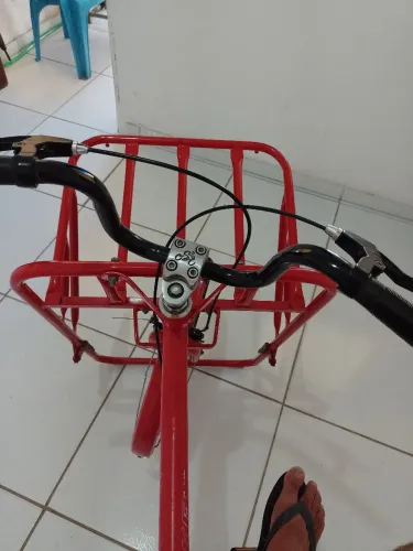 Bicicleta cargueira aro 26 alumínio quadro aço carbono nova